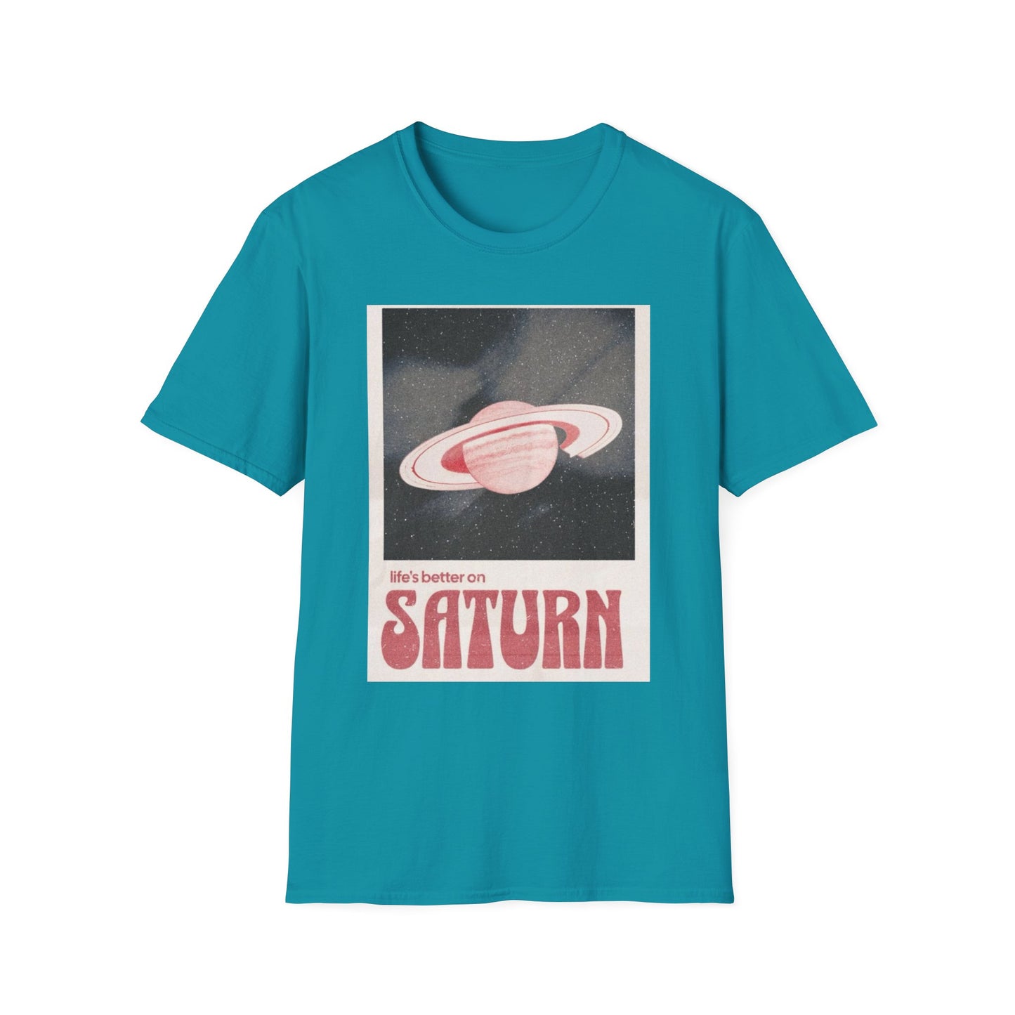 Vintage Saturn Graphic T-Shirt, Retro Space Tee, Unisex Casual Wear, Planet Lovers Gift, Cool Astronomy Shirt