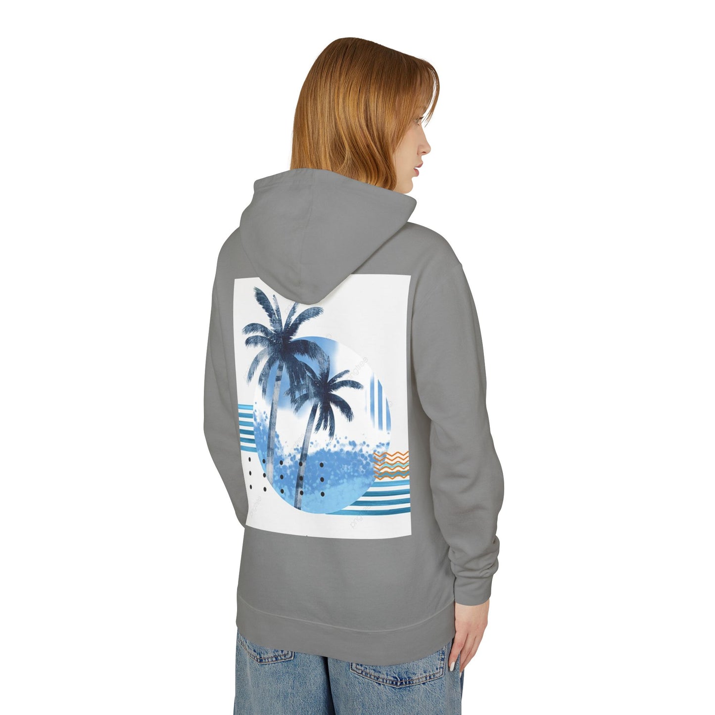 Tropical Vibes Lightweight Hooded Sweatshirt