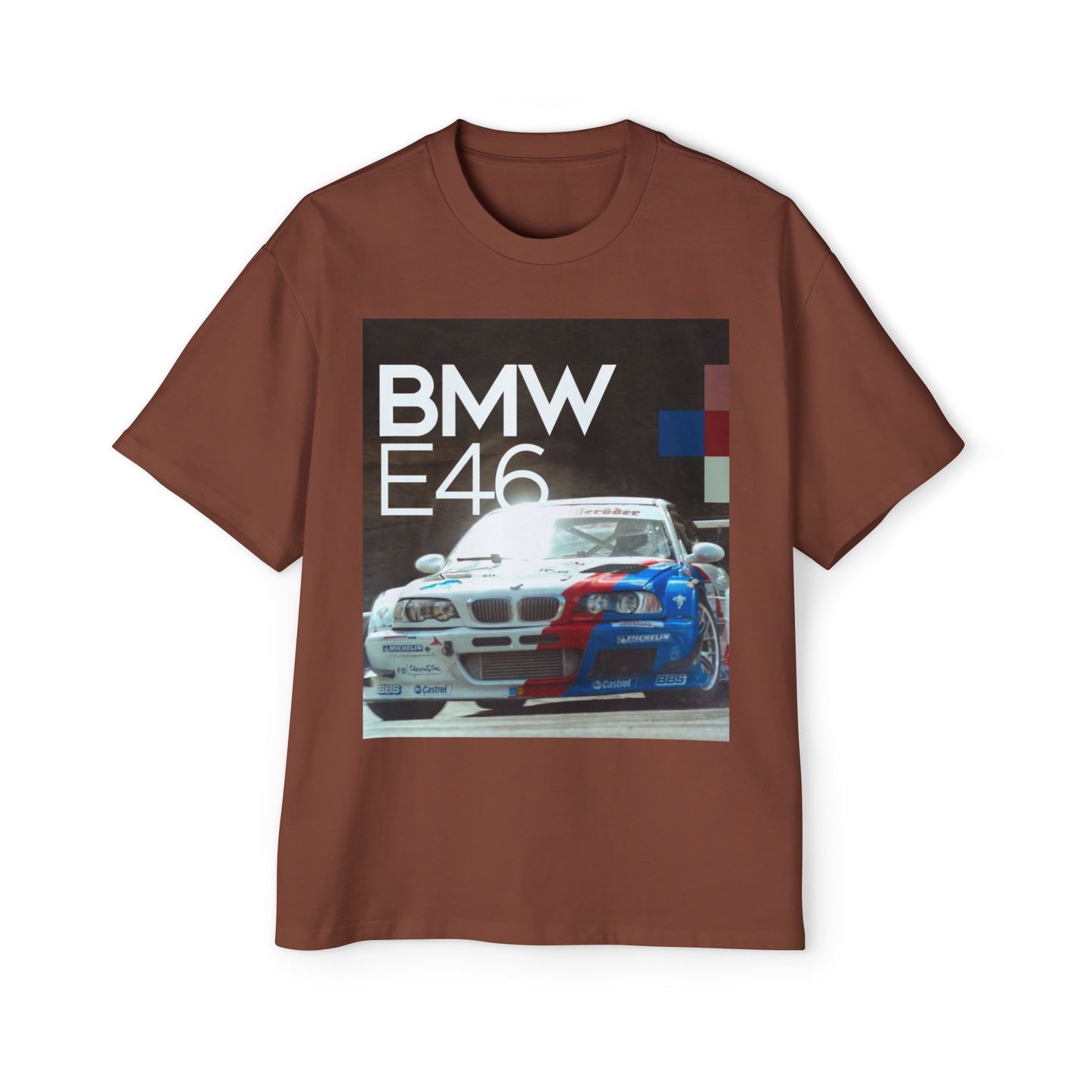 BMW E46 Racing Tee — Mens Oversized Car Graphic T-Shirt