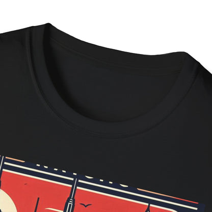 NYC Vintage T-Shirt, Unisex Softstyle Tee, New York City Shirt, Travel Souvenir Gift, Casual Wear for Tourists
