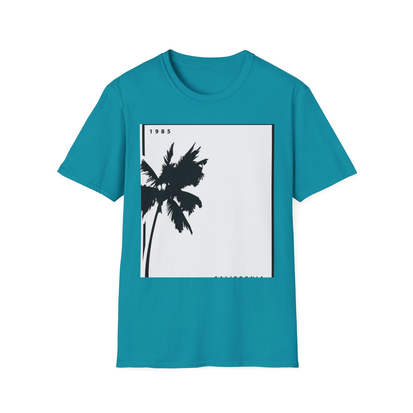 Tropical Palm Graphic Tee - Vintage Summer Vibes, Vacation Shirt, Unisex Casual Wear, Gift for Beach Lovers, 1985 Design