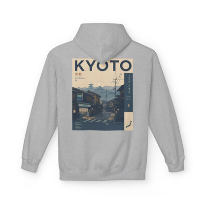 Kyoto Vintage Travel Hoodie — Retro Japan Street Scene Sweatshirt
