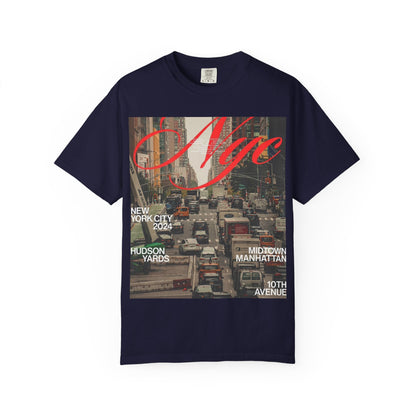 NYC Traffic Photo Tee — Midtown Manhattan Hudson Yards Graphic T-Shirt