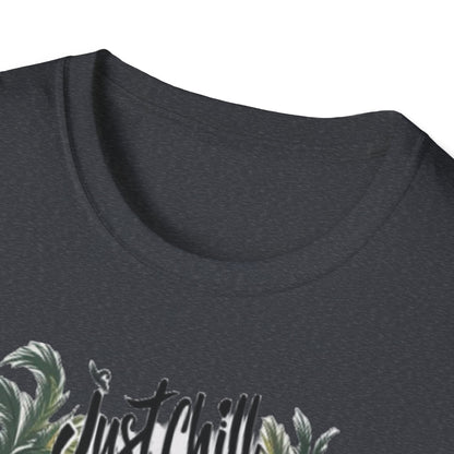 Just Chill Unisex Softstyle T-Shirt - Relaxing Frog Design for Casual Summer Vibes