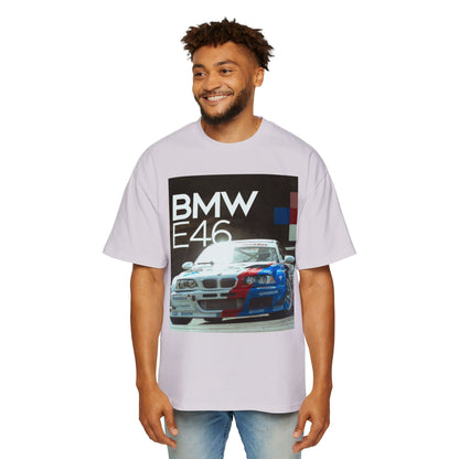 BMW E46 Racing Tee — Mens Oversized Car Graphic T-Shirt