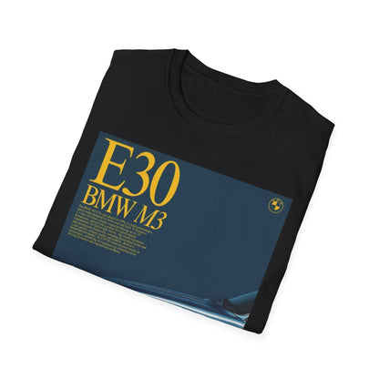 BMW E30 M3 Graphic Tee, Unisex Car Lover Shirt, Automotive Gift, Vintage T-Shirt, Car Enthusiast Apparel, Perfect for Birthdays