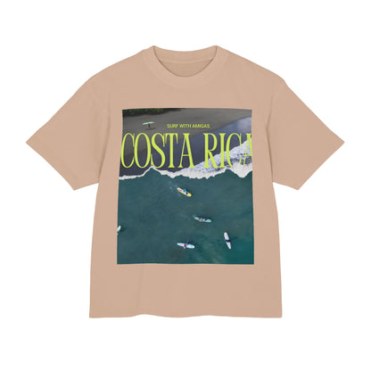 Costa Rica Surf Tee — Aerial Surfboard Photo Graphic T-Shirt