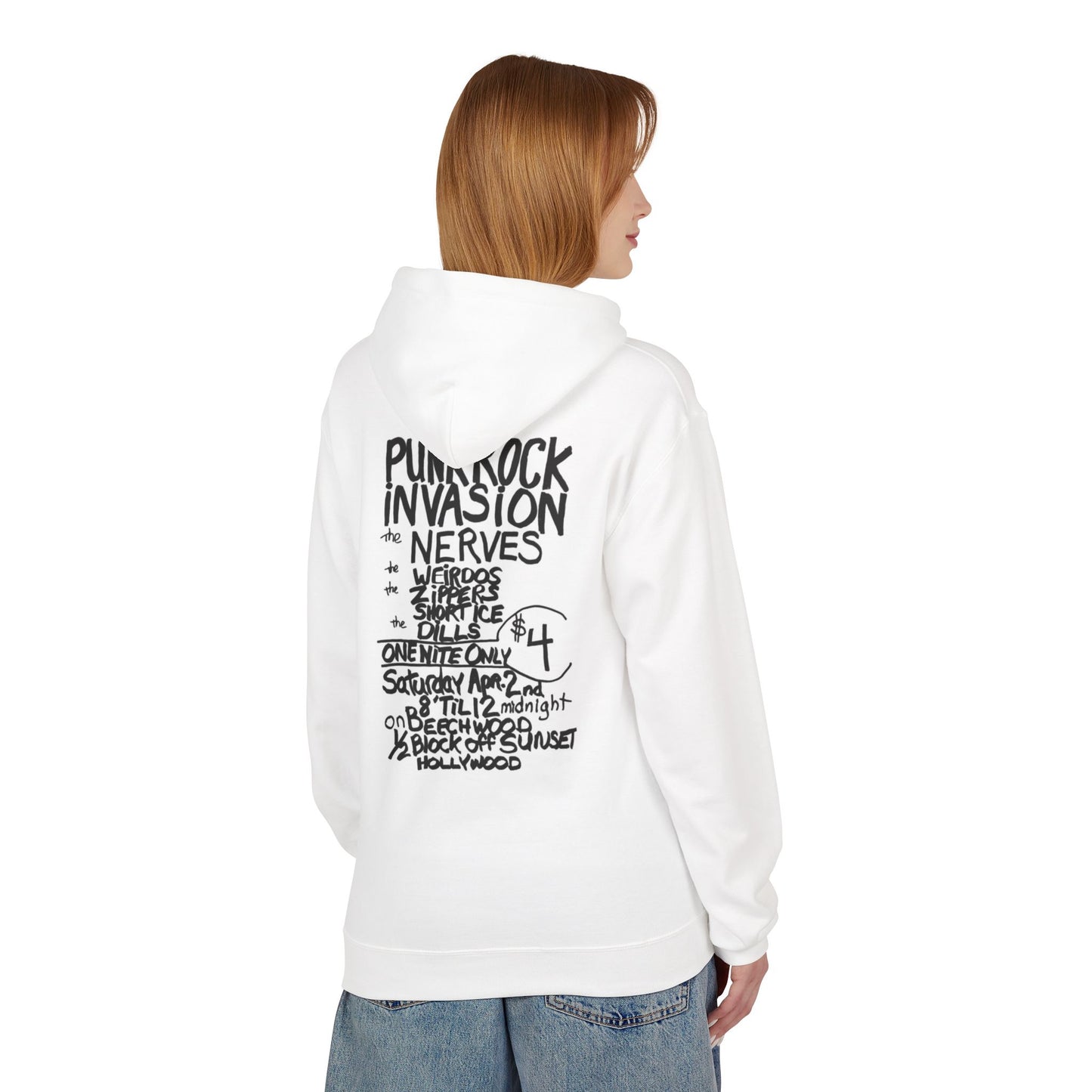 Unisex Punk Rock Fleece Hoodie - Softstyle, Cozy, Perfect for Concerts