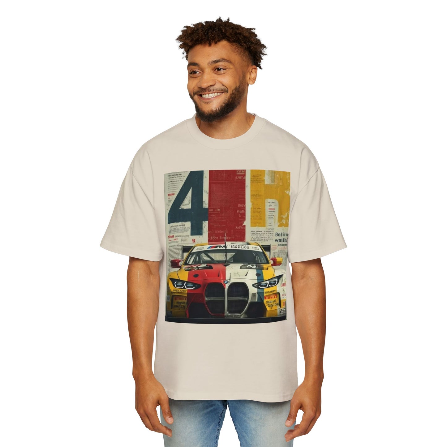 Racing Heritage Tee — Retro BMW M4 Motorsport Graphic T-Shirt