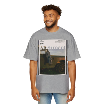 Alignment Vintage Jeep Graphic Tee – Men's Oversized Photo Print