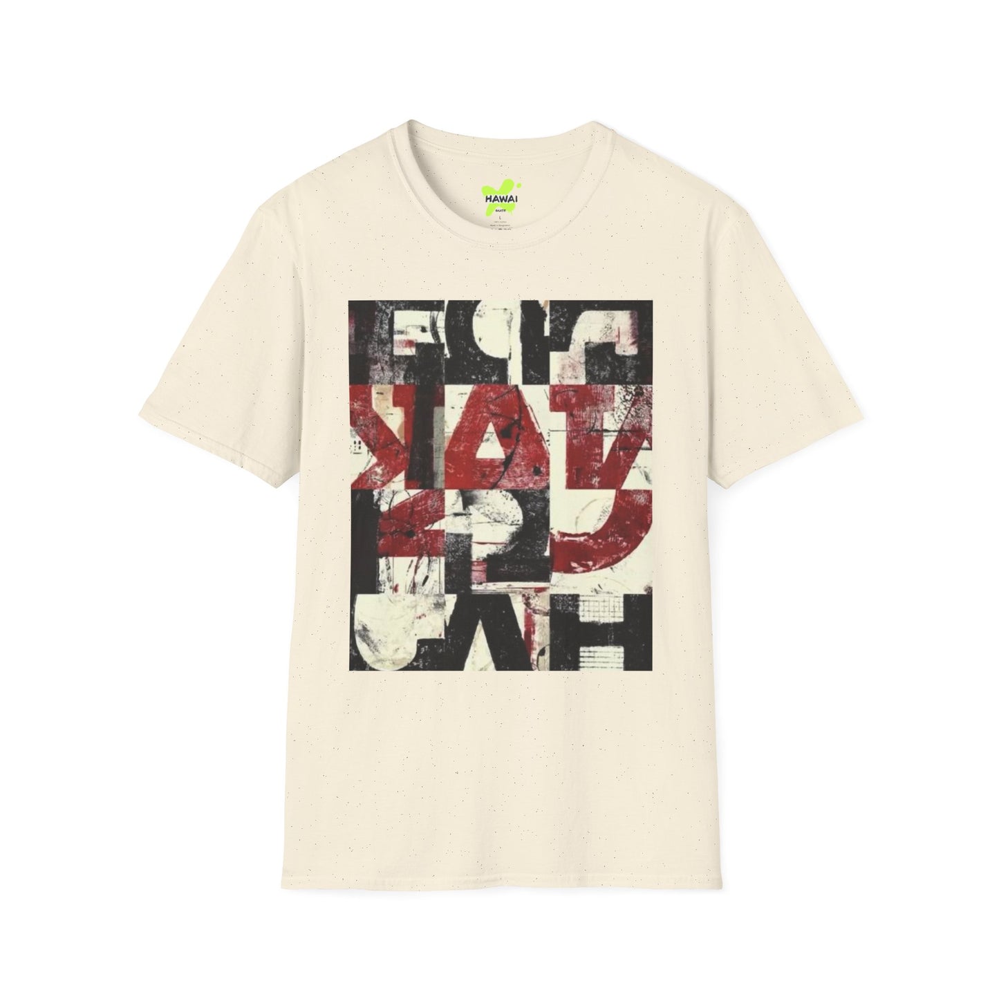 Artistic Unisex Softstyle T-Shirt - Modern Abstract Design