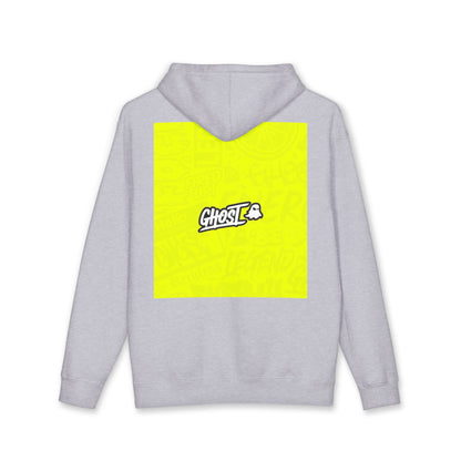 Realist Ghost Hoodie — Neon Yellow Graphic Pullover