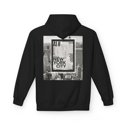 Happy Vibes Unisex Fleece Hoodie - Smiley Face Design