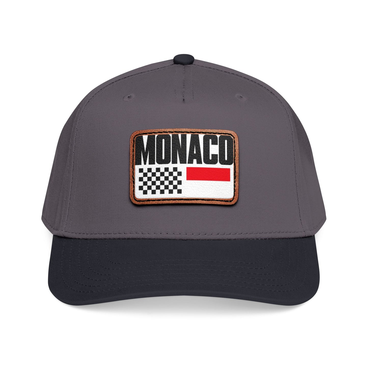 Monaco Leather Patch Baseball Cap – Vintage Racing Flag Hat
