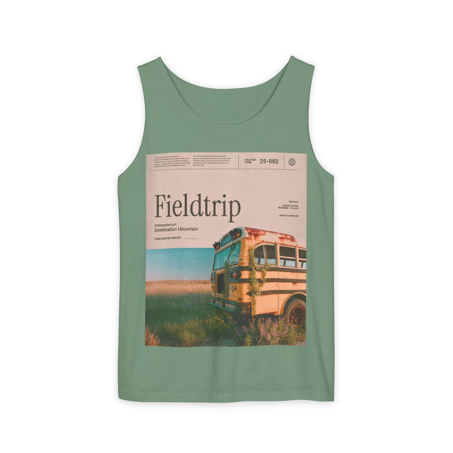Fieldtrip Vintage Bus Tank Top — Retro Travel Graphic Tank