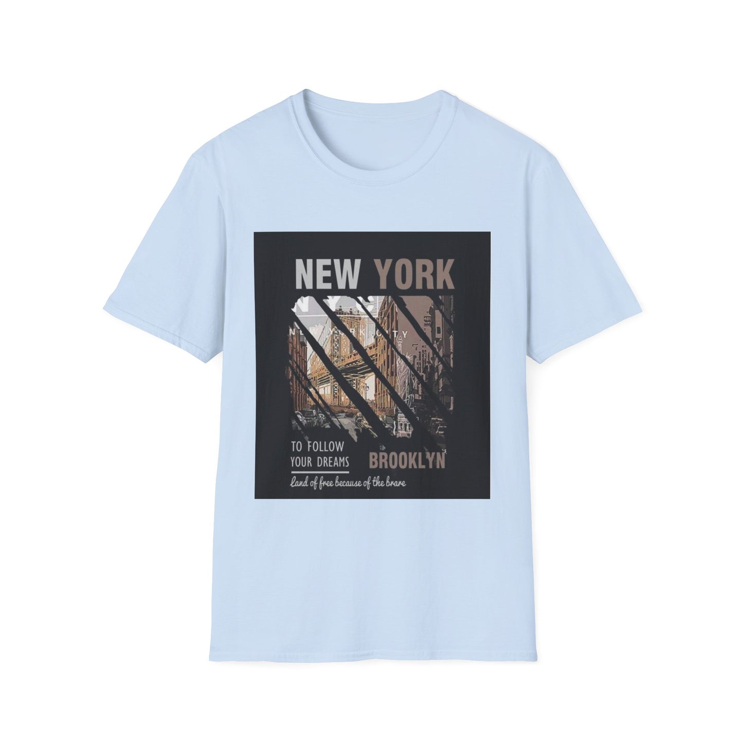 New York Brooklyn Vintage Photo T-Shirt — 'To Follow Your Dreams' Graphic Tee