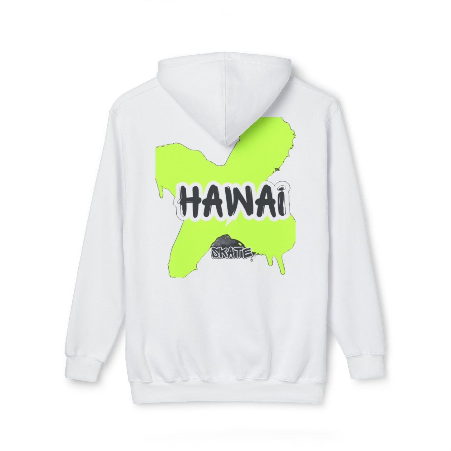 Vibrant Hawaii Graphic Unisex Hooded Sweatshirt - Perfect for Skate Lovers