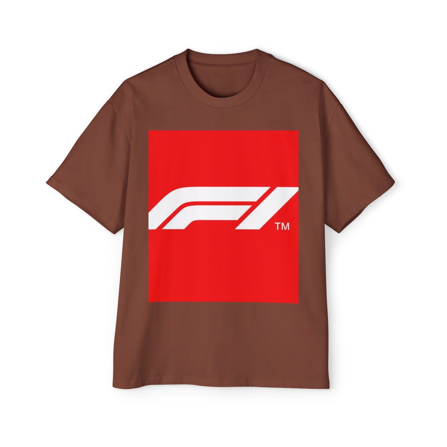 Racing Graphic Tee — Bold Red F1 Logo Shirt