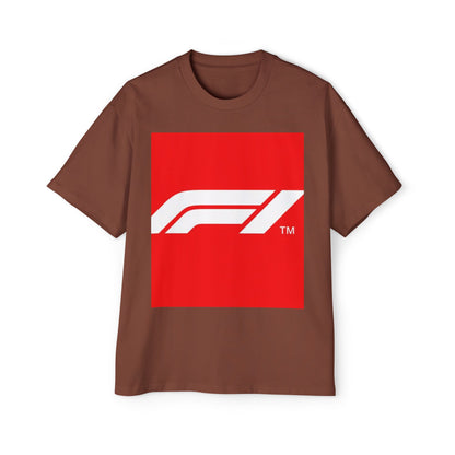 Racing Graphic Tee — Bold Red F1 Logo Shirt
