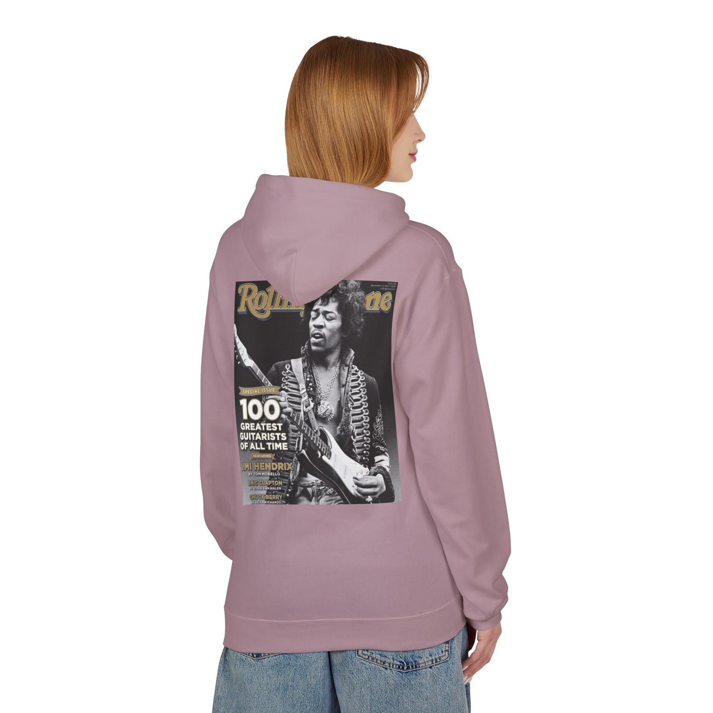 Jimi Hendrix Tribute Fleece Hoodie - Unisex Midweight Softstyle