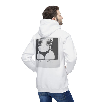 Unisex Hooded Sweatshirt with 'Just a Bite' Design - Casual Comfort for Every Occasion