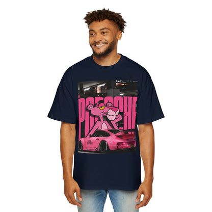 Pink Panther Streetwear Tee — Retro Racing Graphic Shirt