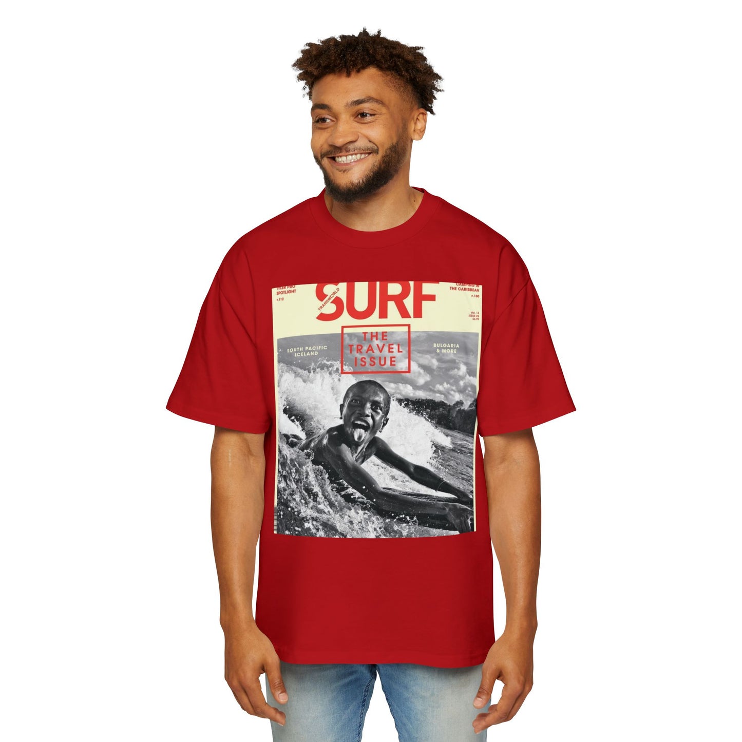 Surf Magazine Graphic Tee — "Surf: The Wave Issue" Vintage Beach Shirt
