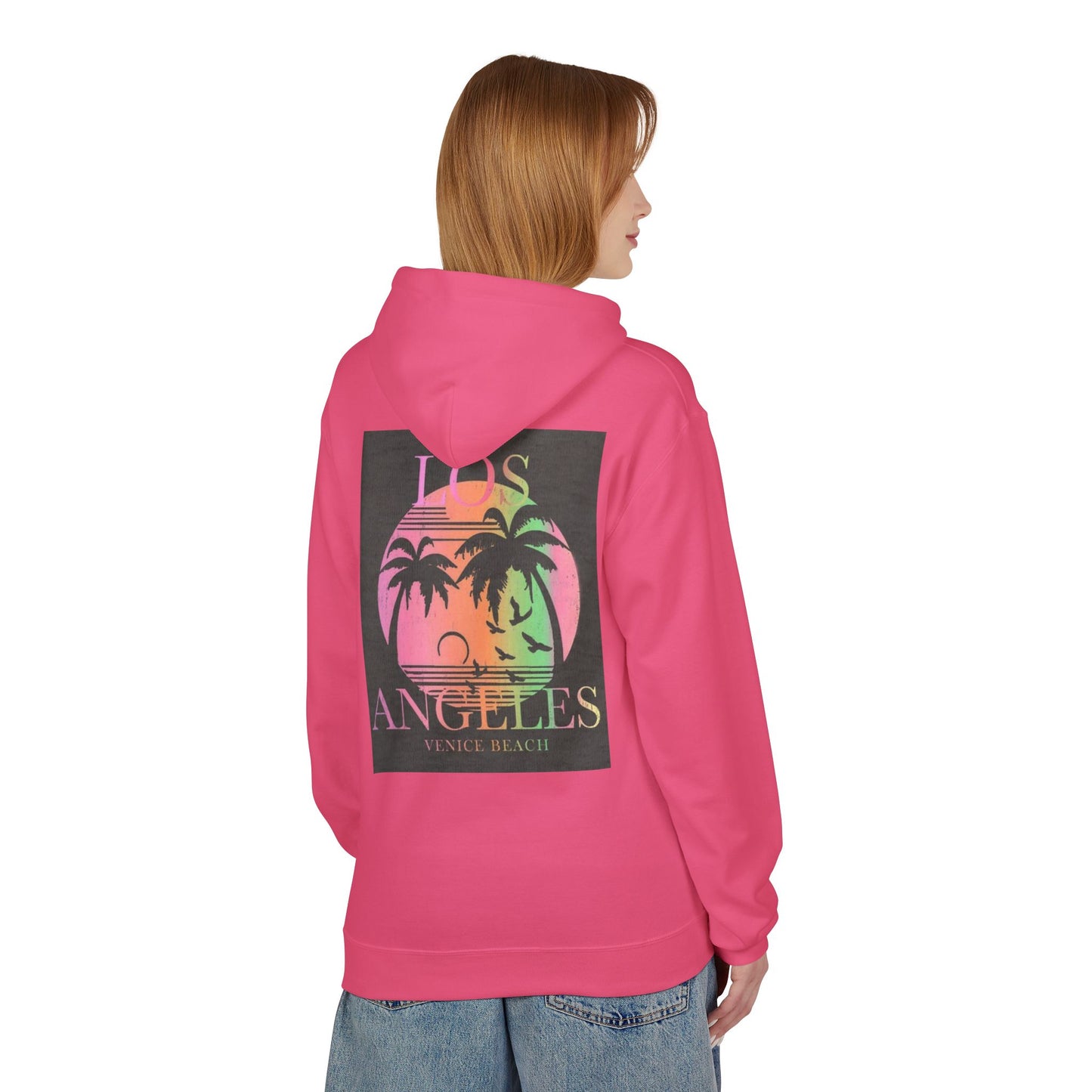 Los Angeles Venice Beach Graphic Hoodie - Cozy Unisex Fleece for Casual Style