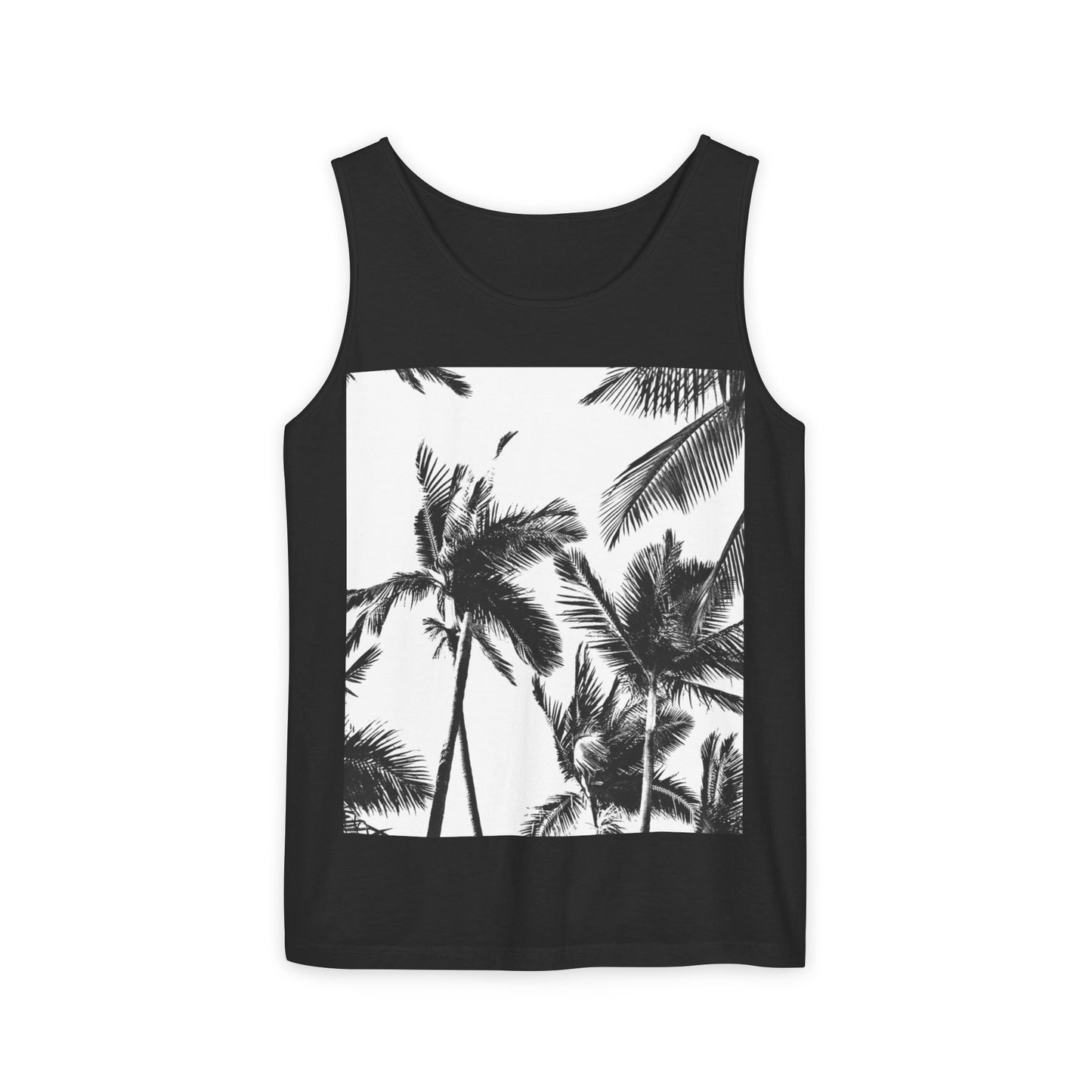 Tropical Palm Tank Top | Summer Vibes | Unisex Beachwear, Casual Top, Vacation Essential, Gift for Him or Her, Relaxed Fit
