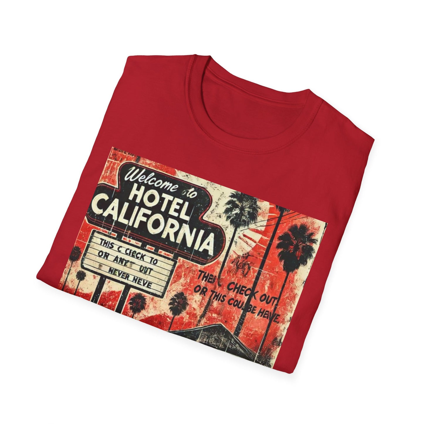 Vintage Hotel California Graphic T-Shirt – Perfect for Music Lovers