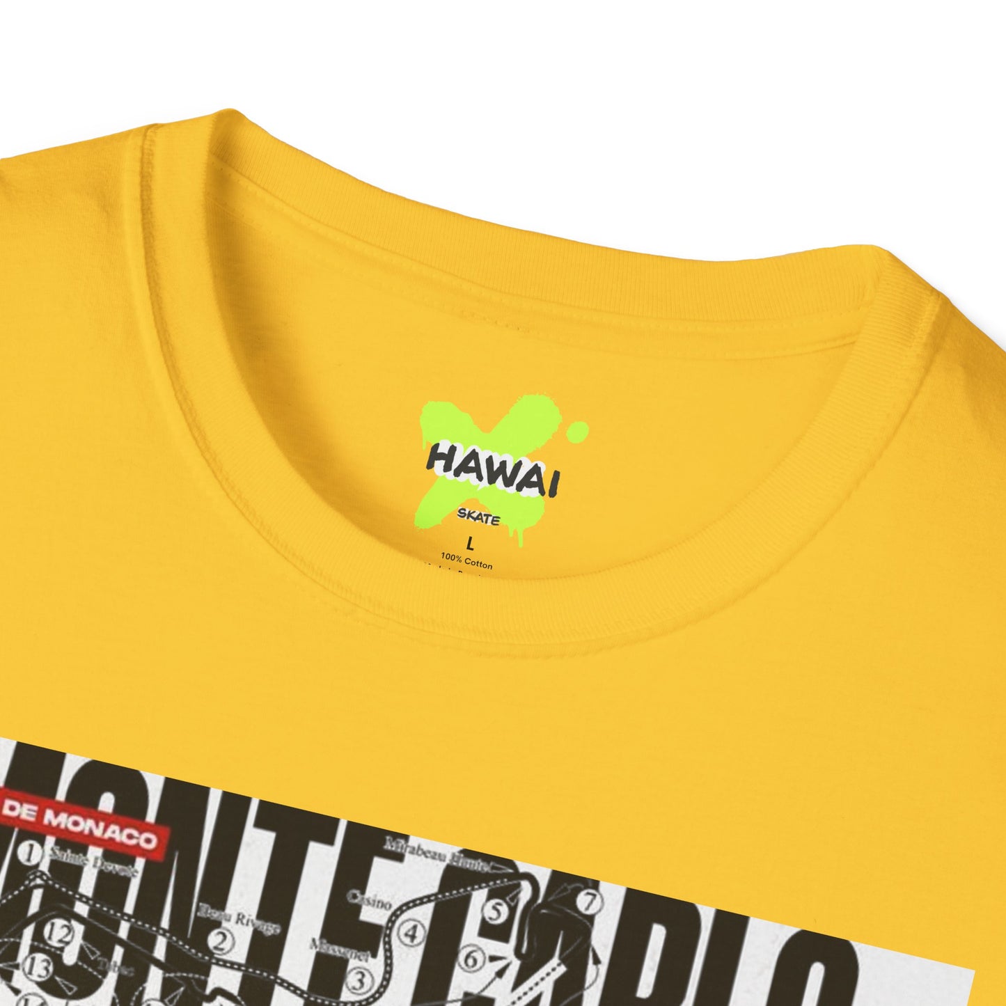 Monte Carlo Racing Graphic T-Shirt - Unisex Softstyle Tee for Car Enthusiasts