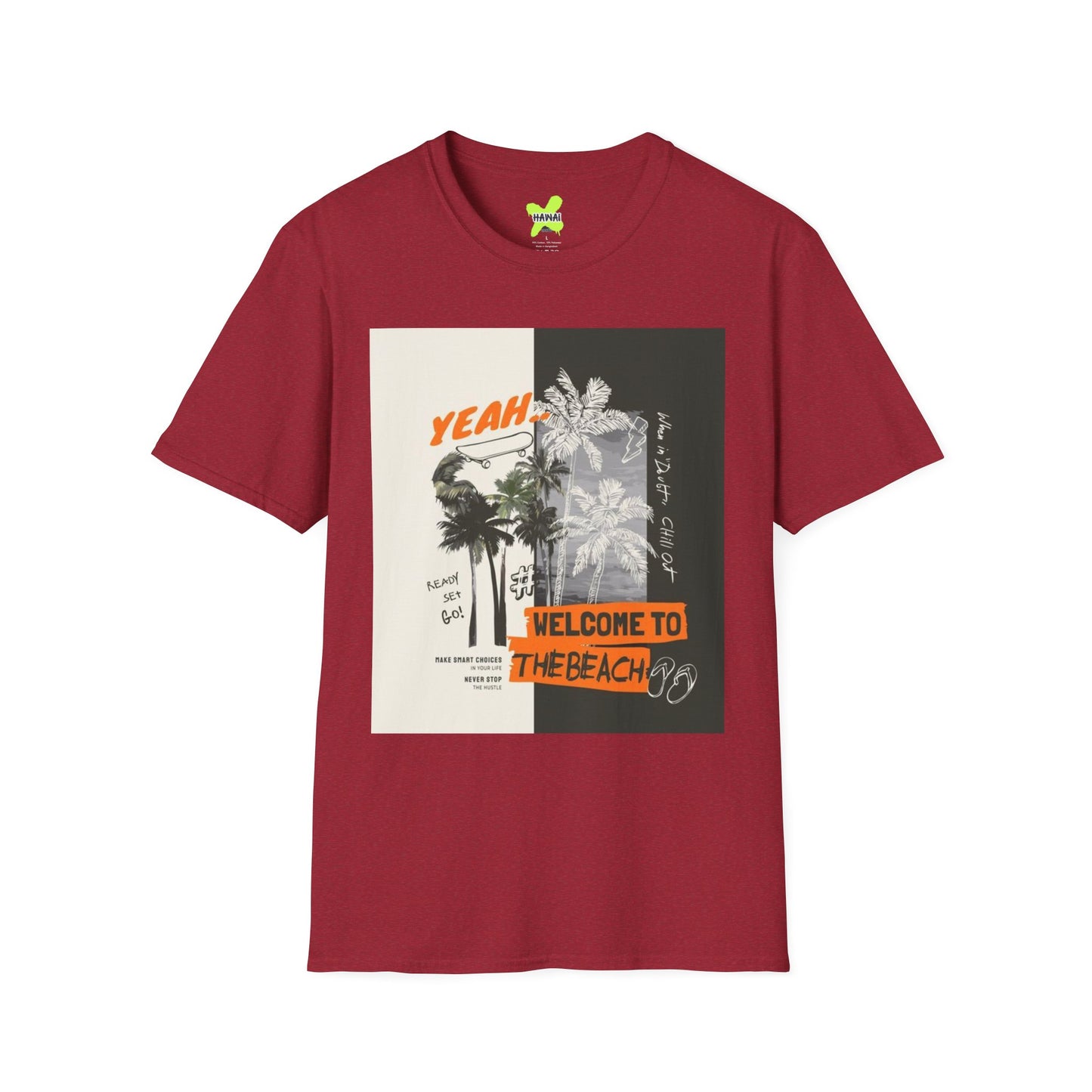 Beach Vibes Graphic Tee, Summer T-Shirt, Unisex Casual Wear, Vacation Shirt, Gift for Beach Lovers