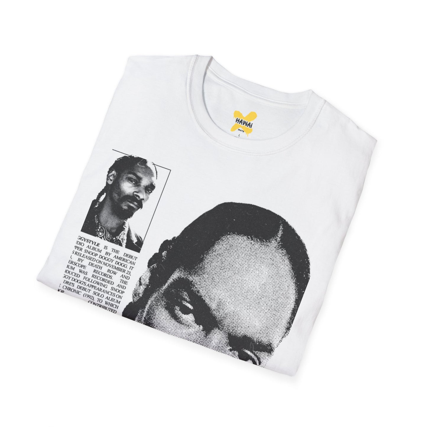 Retro Hip-Hop Unisex Softstyle T-Shirt with Snoop Dogg Design