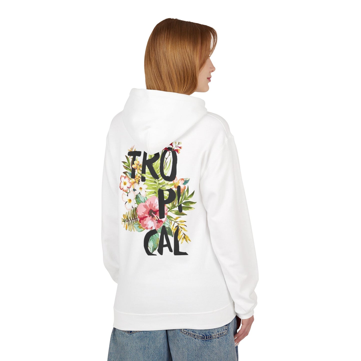 Tropical Floral Hoodie for Summer Vibes | Unisex Softstyle Fleece