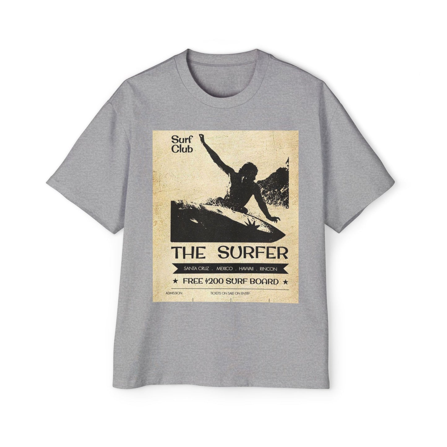 The Surfer Vintage Surf Club Tee — Men's Oversized Surf Graphic T-Shirt