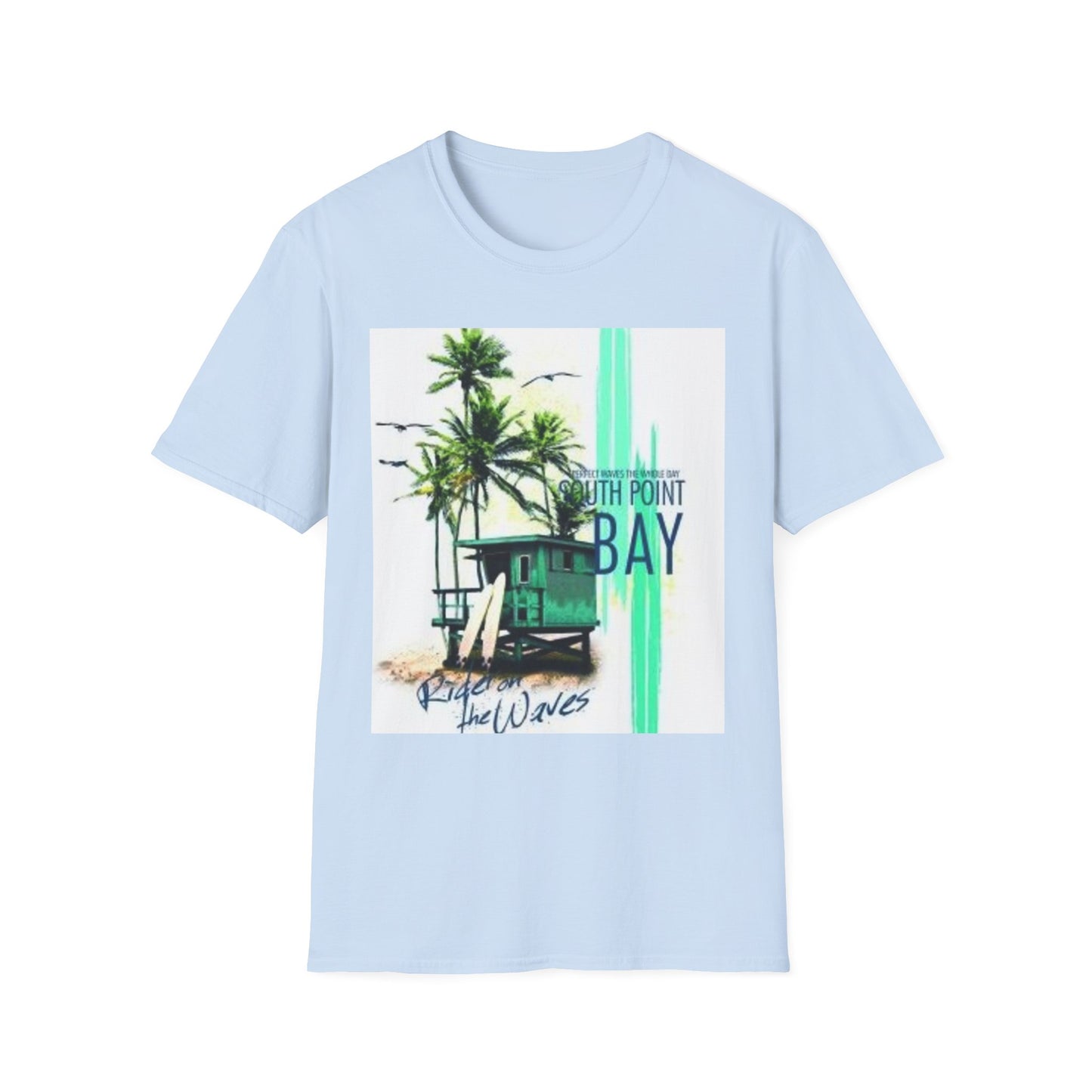 South Point Bay Graphic Tee | Unisex Softstyle T-Shirt, Beach Vibes, Casual Wear, Summer Fashion, Gift for Him or Her