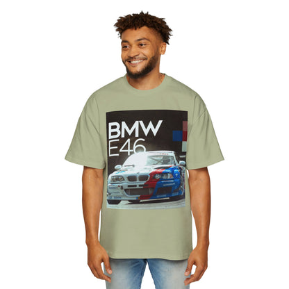 BMW E46 Racing Tee — Mens Oversized Car Graphic T-Shirt