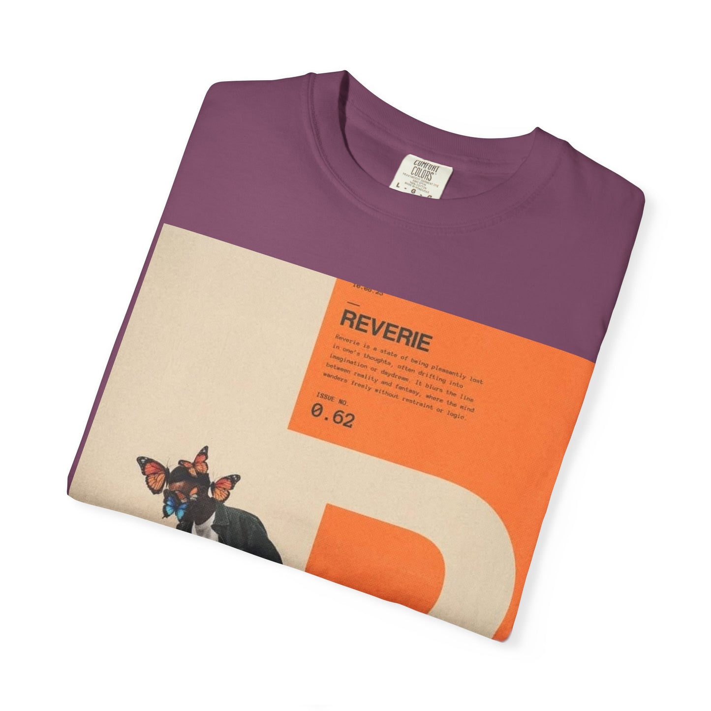 Reverie Skateboard Graphic T‑Shirt — Vintage R Letter Streetwear Tee