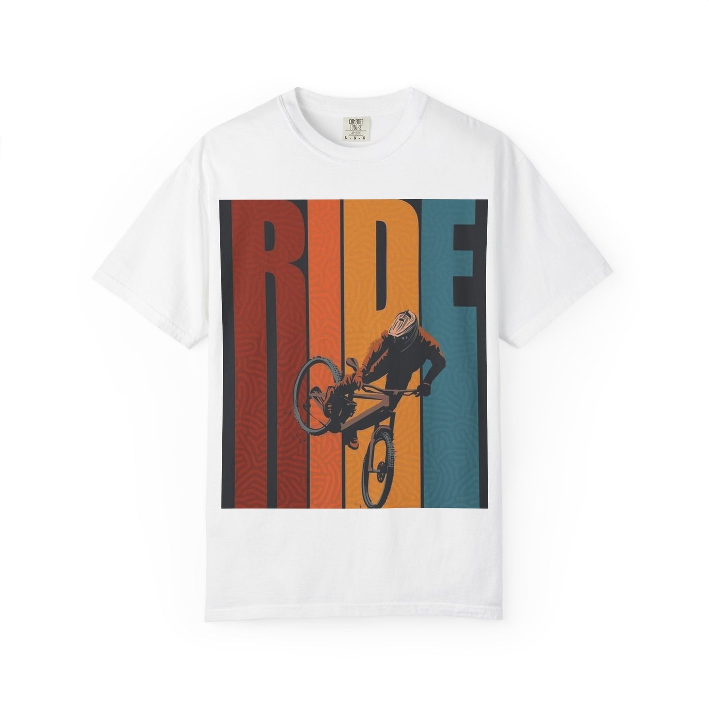 Ride Bike Unisex Garment-Dyed T-shirt | Mountain Biking Graphic Tee