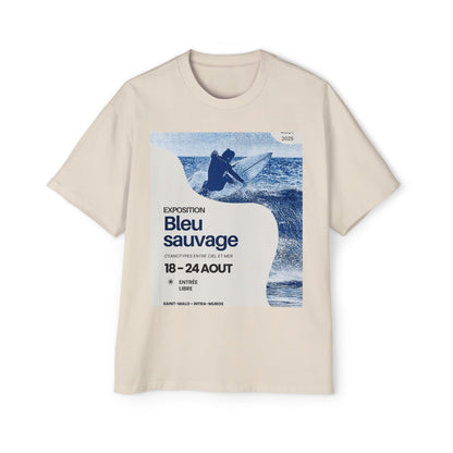 Bleu Sauvage Surf Tee — Men's Oversized Graphic T-Shirt