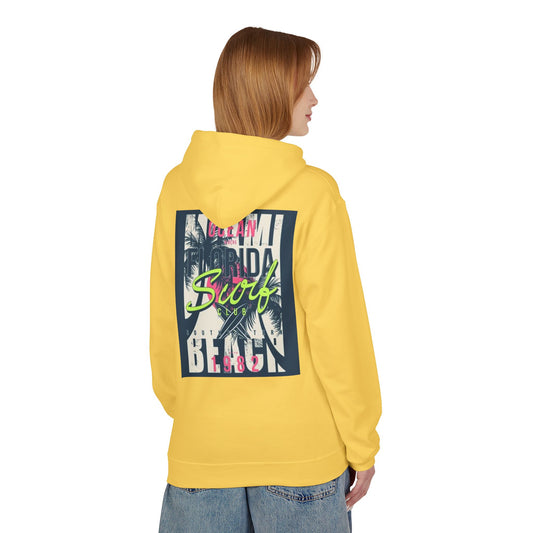 Retro Florida Beach Hoodie - Unisex Softstyle Fleece for Summer Vibes