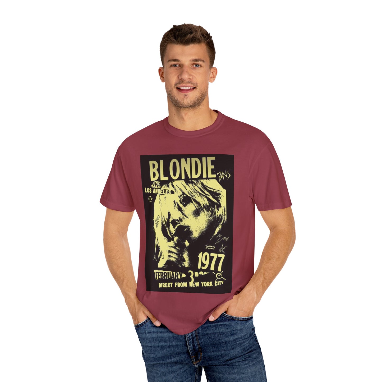 Vintage Blondie Concert T-Shirt - Unisex Garment-Dyed Tee