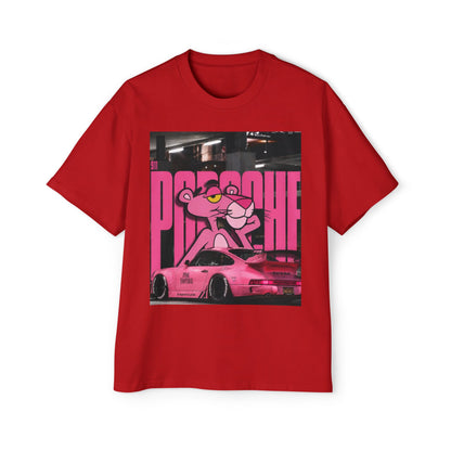 Pink Panther Streetwear Tee — Retro Racing Graphic Shirt