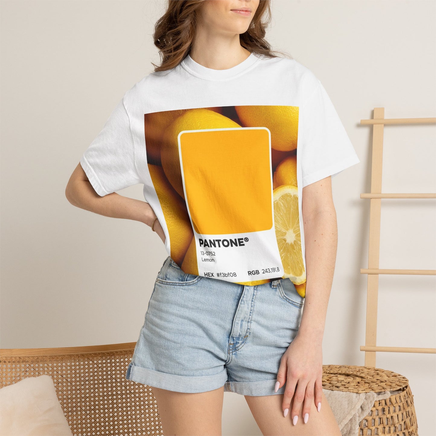 Pantone Lemon Print T-Shirt