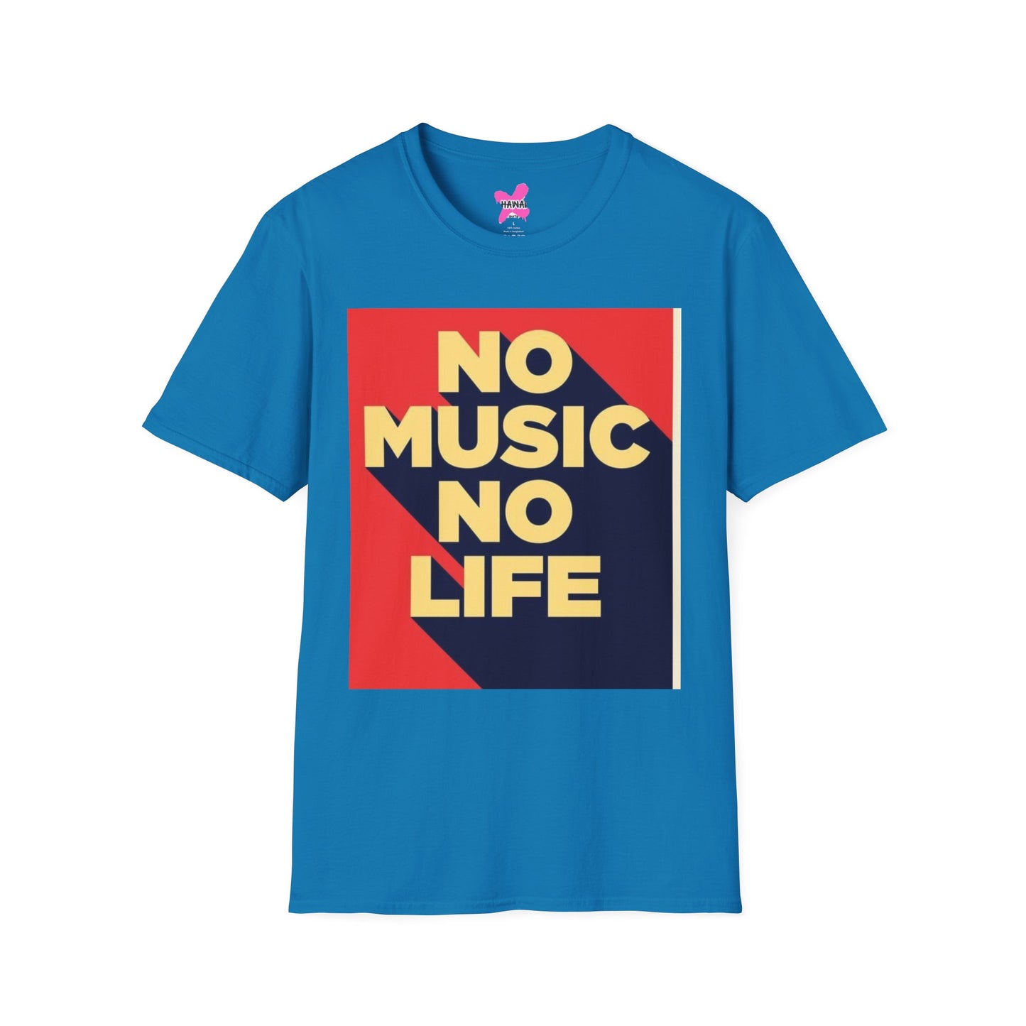 No Music No Life Unisex Softstyle T-Shirt – Music Lover's Essential