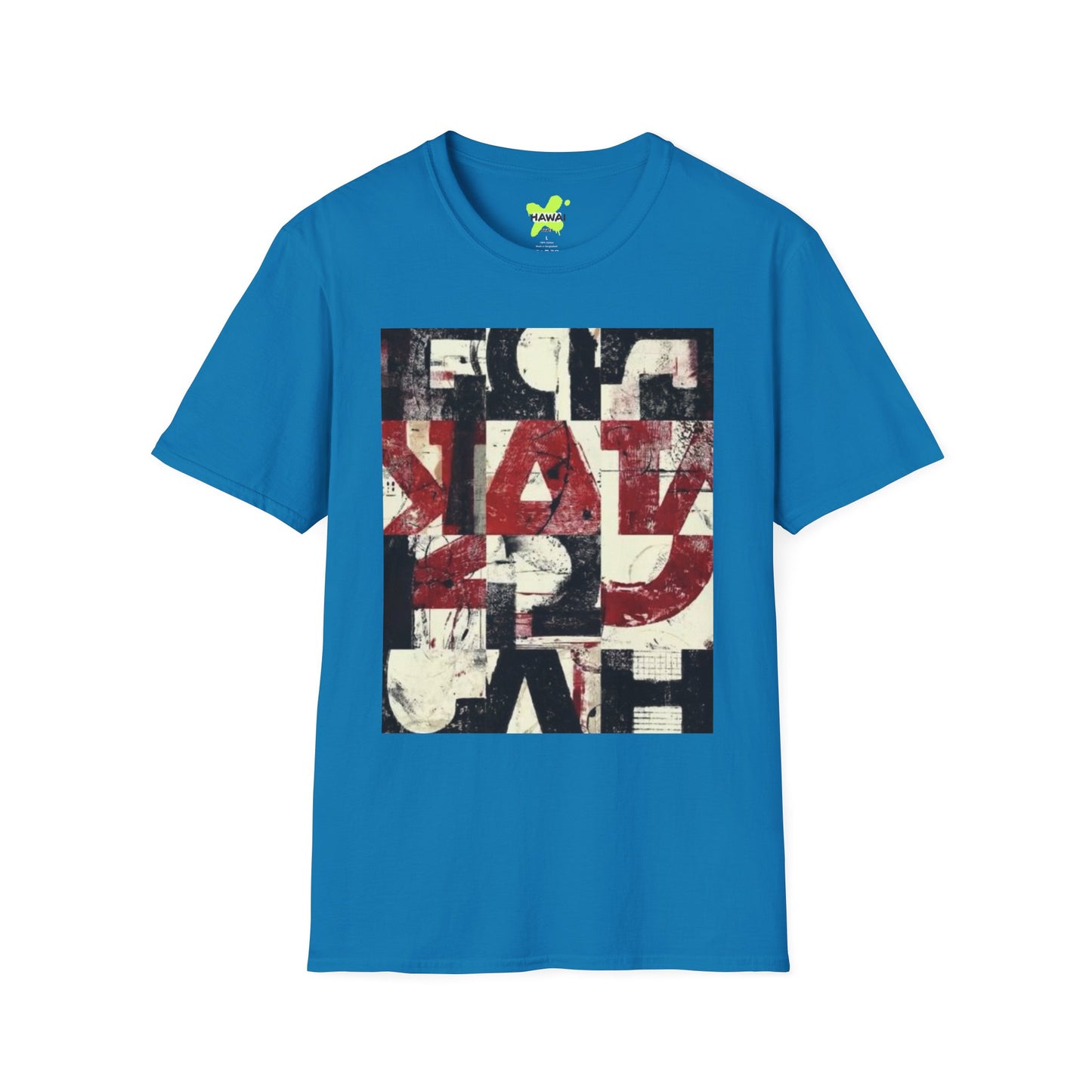 Artistic Unisex Softstyle T-Shirt - Modern Abstract Design
