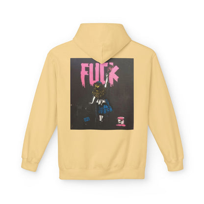 Street Art Inspired Unisex Fleece Hoodie - Bold Design for Creative Souls