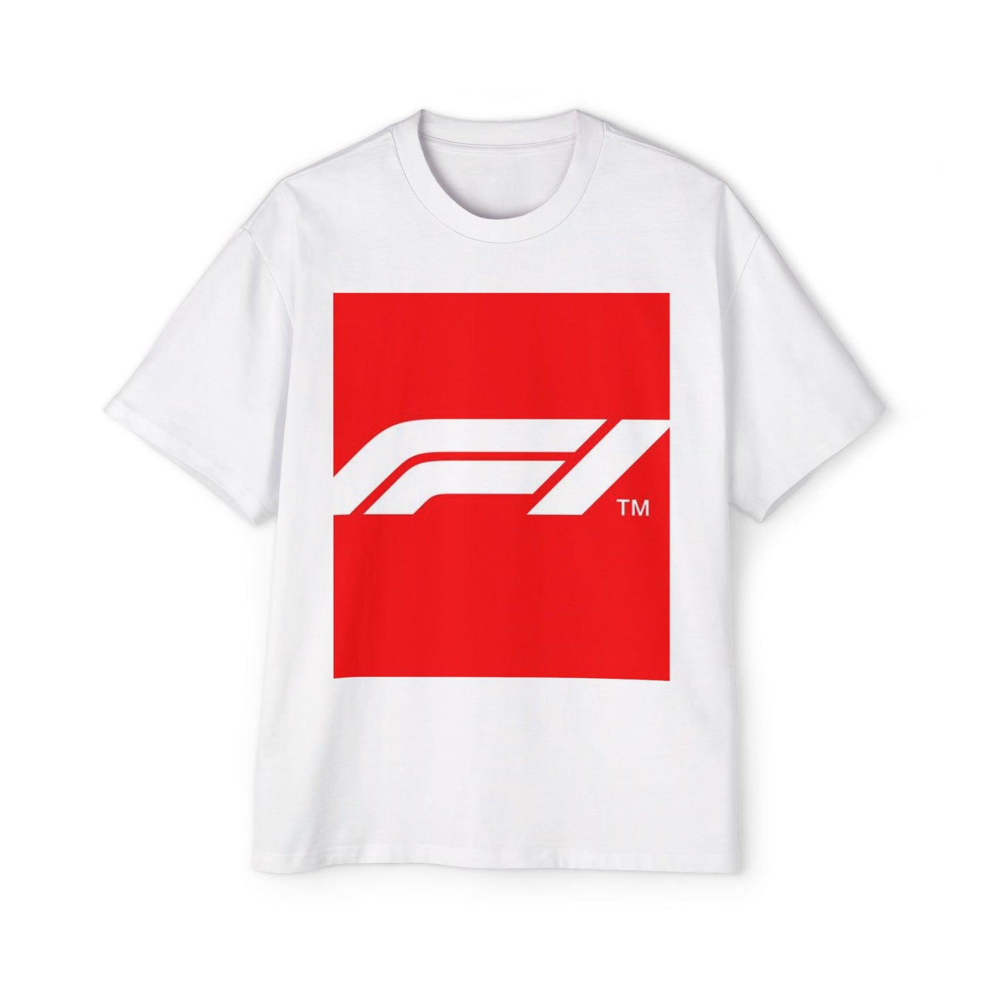 Racing Graphic Tee — Bold Red F1 Logo Shirt