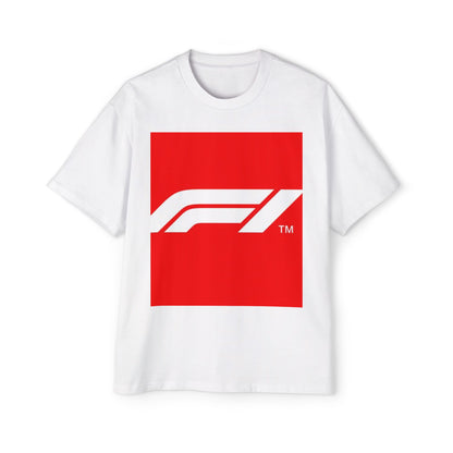Racing Graphic Tee — Bold Red F1 Logo Shirt