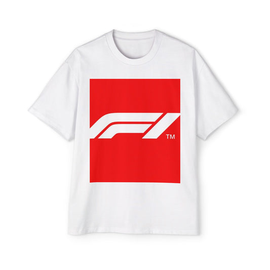 Racing Graphic Tee — Bold Red F1 Logo Shirt